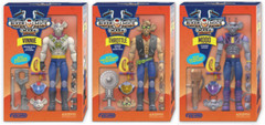 Nacelle Biker Mice From Mars 7″ Action Figure Set of 3 Vinnie/Throttle/Modo NEW