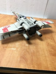 Star Wars Luke Skywalker’s X-Wing Fighter 1998 WORKING missing missiles &