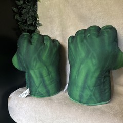 Incredible Hulk Smash Hands Soft Fist Gloves WORKING SOUND Marvel Avengers 2008