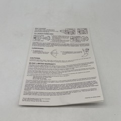Vintage Tiger Talking Turbo Man Instruction Manual Only!