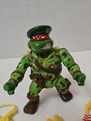 Vintage 1991 TMNT Raph the Green Beret 100% COMPLETE! Military Mutants Turtles