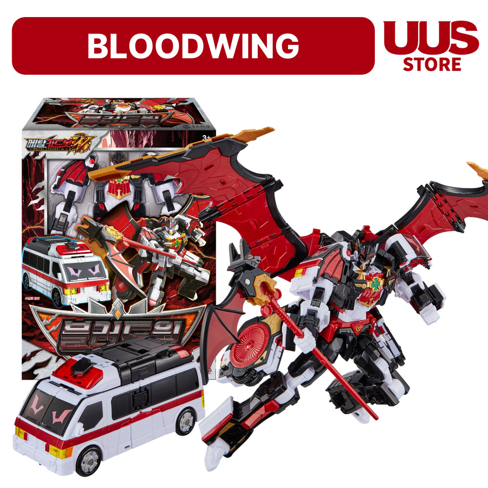 Metal Cardbot W Season 3 BLOODWING Bat Transformer Robot SAMG