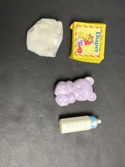 My Little Pony Vintage Unicorn Baby Glory Necklace Brush Diaper Bottle Lot 1984
