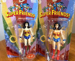 2 McFarlane Super Friends Evil Wonder Woman Red Platinum Edition Figure + Normal