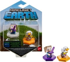 Minecraft Earth Boost Minis Attacking Steve Spawning Chicken/ 6 years and up NEW
