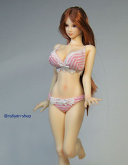 UDDOLL 1/6 Female Finger Bone Seamless Silicone Body 12″Figure Fit OB Head