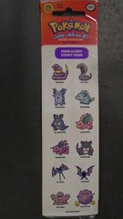 12 Pokemon Sticker Poison Arbok Ekans Nidoking Golbat Zubat Nidoran Grimer