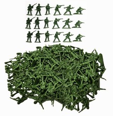 1000 Pcs Green Army Soldiers Military 6 different poses – 1.5″ to 1.75″ tall