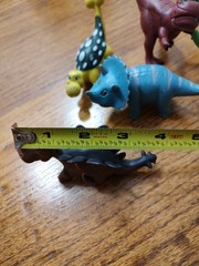 Dinosaur Toy Educational Figures Lot of 6 Unbranded Happy Plastic Resin Smiling