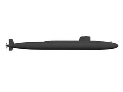 USS James Madison (SSBN-627) James Madison Class Submarine 1:200 scale