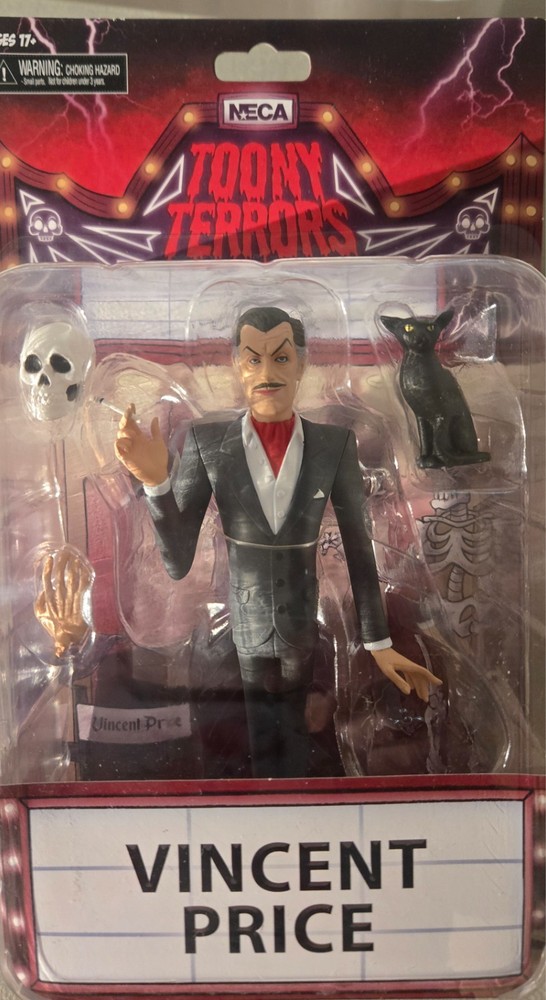 NECA Toony Terrors Vincent Price Figure New in Box!