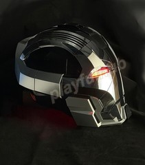 Iron Man MK17 1/1 Wearable Cosplay Mask Helmet Silver English Voice-control Prop