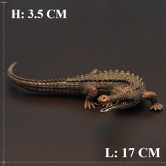 2PCS 1/6 Simulation Imperial Crocodile Animal Model For 12″Action Scene 17*3.5cm