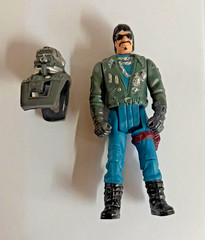 Vtg M.A.S.K. PIRANHA vehicle & SLY RAX figure 100% COMPLETE 1985 Kenner MASK