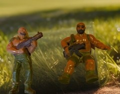 VINTAGE 1986 G.U.T.S. TOY SOLDIER ACTION FIGURES LOT OF 8