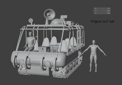 Lost In Space CHARIOT 1:35 Set includes Figures, Rear Door Option 1:35 3D Print