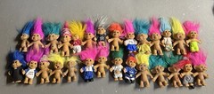 Huge Lot of 93 Vintage Trolls Various Size And Color