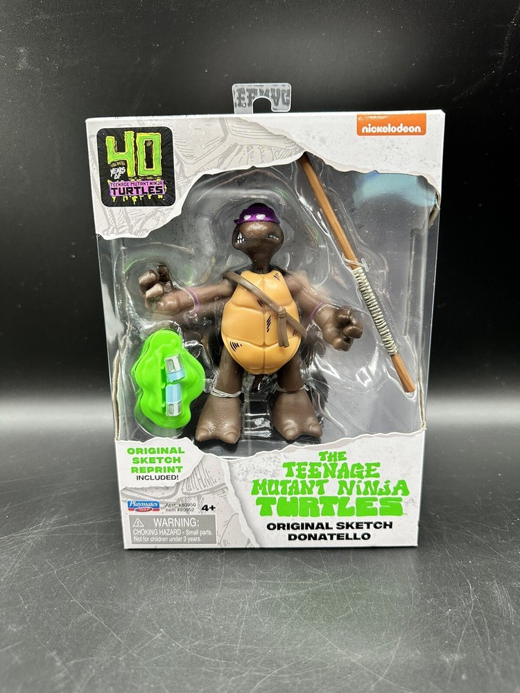 Donatello Teenage Mutant Ninja Turtles 40th Original Sketch 4″ Figure Playmates