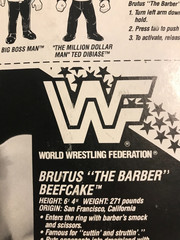 WWF Hasbro BRUTUS THE BARBER BEEFCAKE Series 1 First Edition – RARE!
