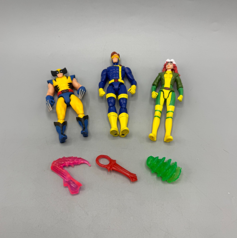 Marvel Studios Epic Hero Series X-Men ’97 Cyclops Wolverine Rogue 4″ Figures Lot
