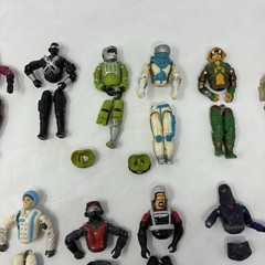 LOT Of 9 GI JOE 3.75” Action Figures 1980’s Plus Extras-Sold For Parts-See Pics