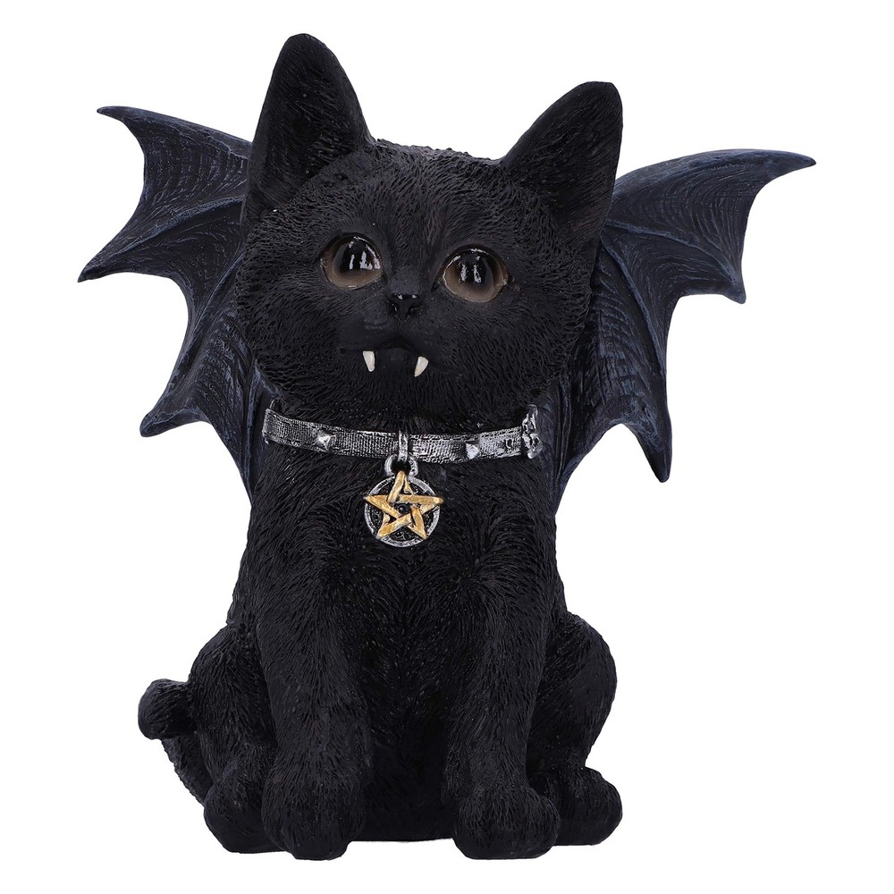 Nemesis Now Vampuss Black Bat Cat Figurine 16cm, Resin, Black, Black Bat Cat Fig