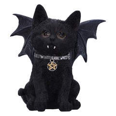 Nemesis Now Vampuss Black Bat Cat Figurine 16cm, Resin, Black, Black Bat Cat Fig