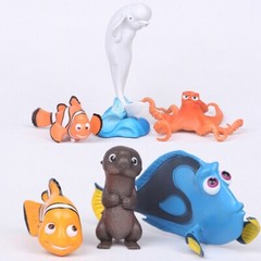 Finding Dory 6 PCS Set PVC Action Figure Cake Topper Nemo Marlin Dory Otter