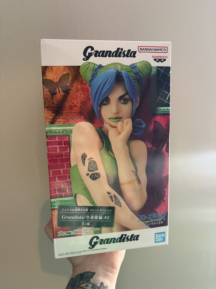 JoJos Bizarre Adventure Jolyne Cujoh Grandista Figure Banpresto Anime Statue NEW