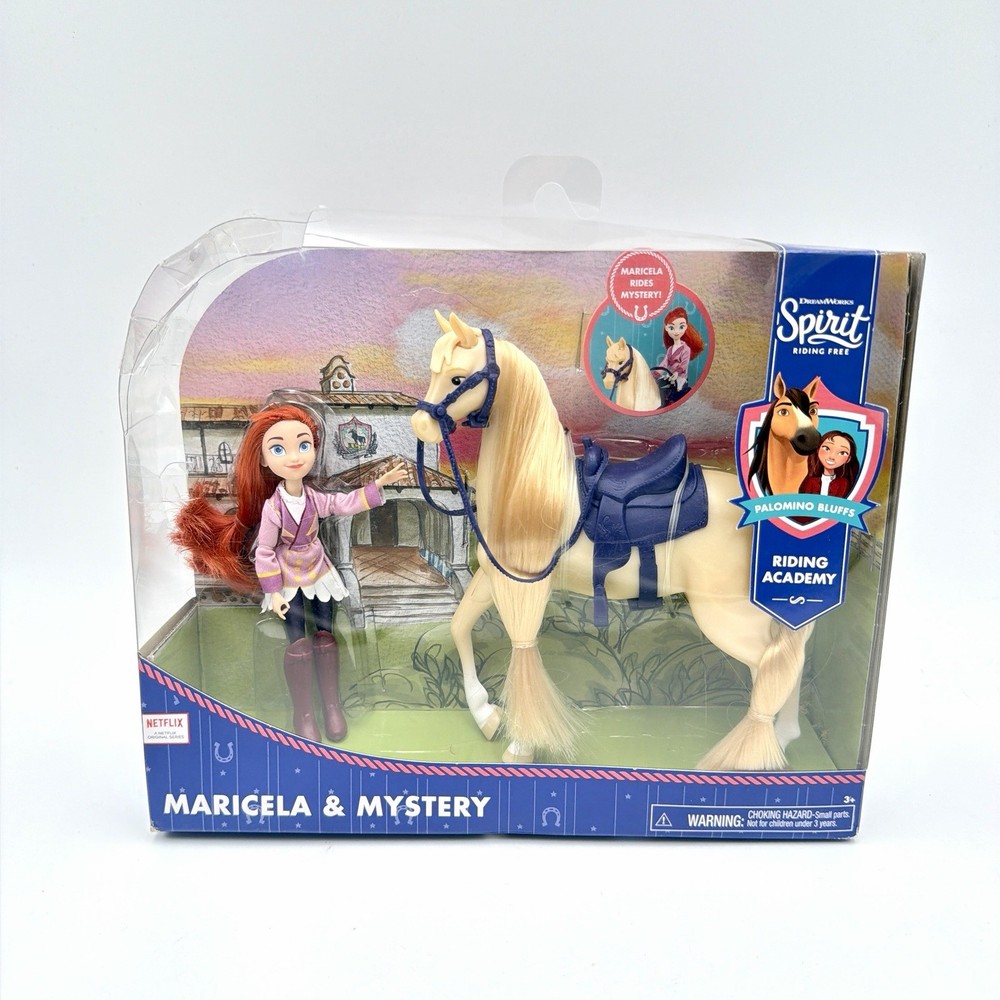 Dreamworks Spirit Riding Free Academy Maricela & Mystery Doll Horse PlaySet NEW!