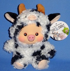 Pig in Costume-PLUSH Cow-Bear-Frog-Chick-Rabbit-Elephant-Vinyl Face-Soft Body-NW
