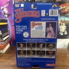 LJN WWE Superstars Series 2 Jesse The Body Ventura Blue Card Variant By Mattel