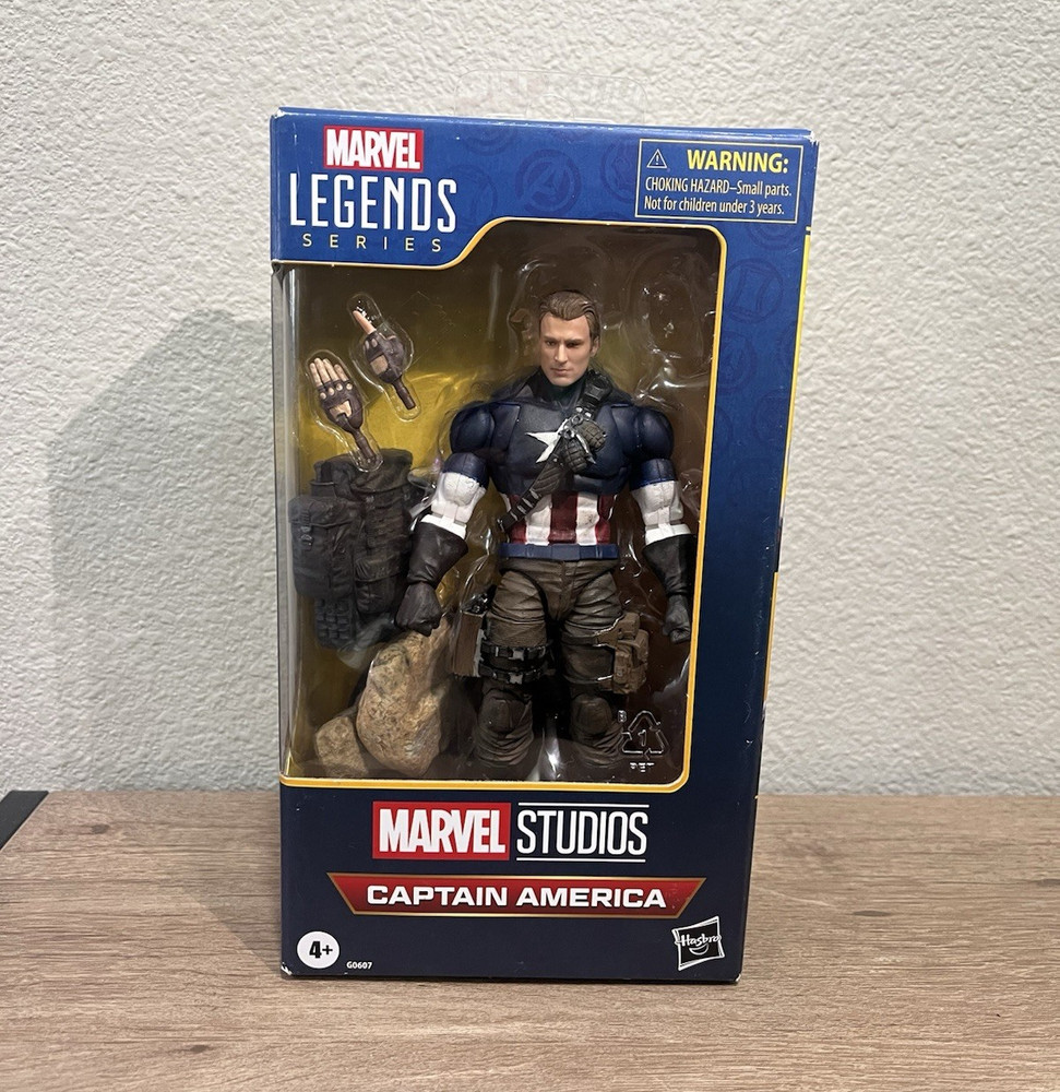 Marvel Legends Custom Captain America Action Figure Boxed w/ Accessories,Stand