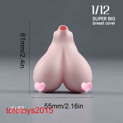 1/12 Sexy Female Big Bust Breast Cover Model For 6”Action Figure Body Doll Toy