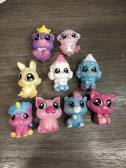 Tic Tac Toy XOXO Blip Friends Glitter Figures & Pets – LOT See Pictures) 9 Total