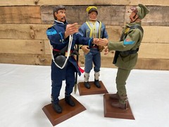 3 VINTAGE GI JOE SOTW FORMATIVE INT. 12″ FULLY JOINTED ACTION FIGURES