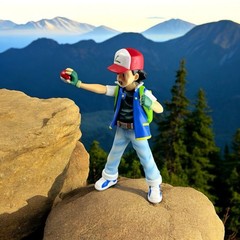 Ash Ketchum Collectible Display Anime Model Figure 5in – Trainer