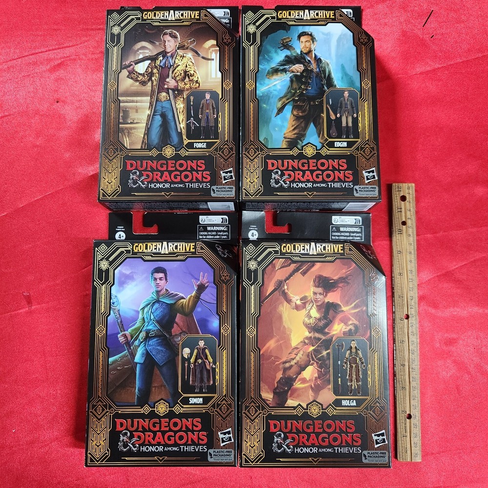 Hasbro Dungeons & Dragons Golden Archive 6″ Figures- Simon, Forge, Edgin & Holga