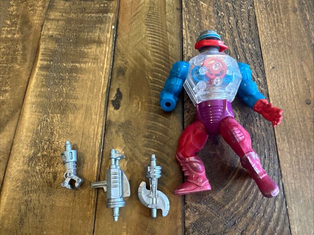 Vintage MOTU Masters of the Universe Action Figure Roboto 1984 Complete