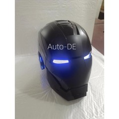 BLACK Iron Man MK5 Helmet 1:1 Voice-controlled Mask Transform Cosplay Prop Gift
