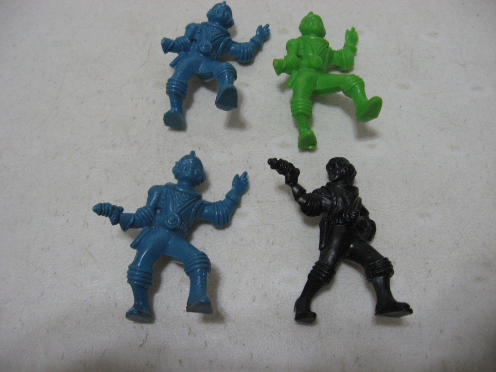 4 – Archer Ajax 1950s Hard Plastic Spacemen Figures