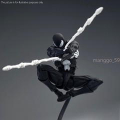 IN USA!! Mess Toys Symbiote Spider-Man Action Figure Black Spide Model Xmas Gift