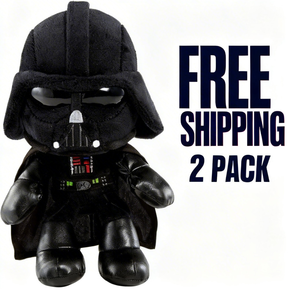 (2) Star Wars Plush 8-in Darth Vader Character Dolls, Soft