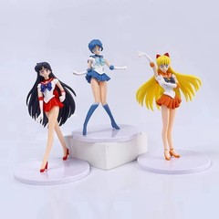 Sailor Moon 5pc Figure Set Usagi Ami Rei Minako PVC Anime Doll Toys USA Seller