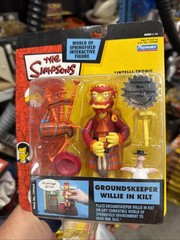 Playmates Toys Simpsons Series 14 Groundskeeper Willie in Kilt Action Figure NIB
