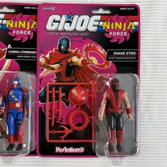 Super 7 G.I. Joe American Hero Ninja Force Cobra Commander & Snake Eyes Figures