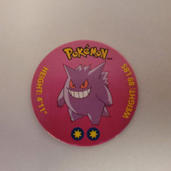Vintage Original CGTSJ Tomy China Pokémon Gengar Translucent Figure Rare W/ Coin