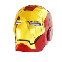 Iron Man Bright Gold Helmet 1:1 Wearable Voice Touch Remote Control LED Eyes