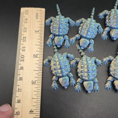 2″ Baby Snapping Turtle Figure 3D Printed Novelty Multi Color – 1PC