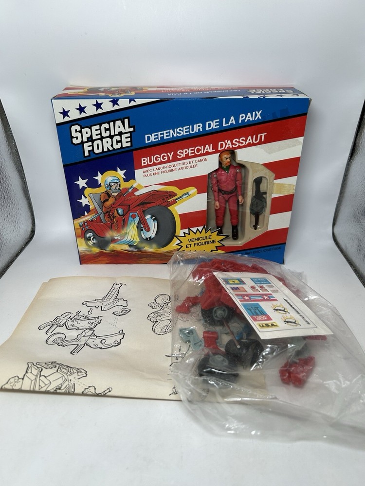 Vintage SPECIAL FORCE Buggy & Figure 1980’s European – Open Box (G.I. Joe KO)